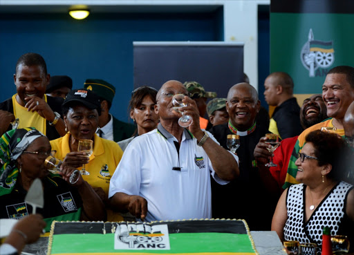 President Jacob Zuma during a mini-rally to the run up of the ANC's 103 birthday party on January 8, 2015 at OR Tambo Hall in Cape Town, South Africa. The rally was part of the ANC's week-long drive to get supporters to join the ruling party for its 103rd birthday celebrations at Cape Town Stadium on Saturday.