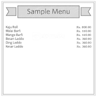 Bhavani Sweet , Dryfruit menu 1