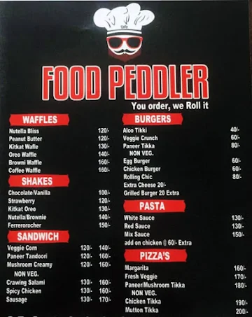Food Peddler menu 