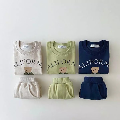 Title 8, Childrens Cartoon Bear Leisure Sports Suit. Co...