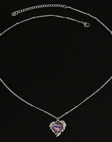 Colar de amor com cristais colorido - 2