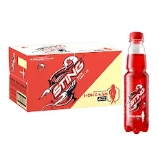 Thùng 24 Chai Nước Tăng Lực Sting Dâu (330ml/Chai)