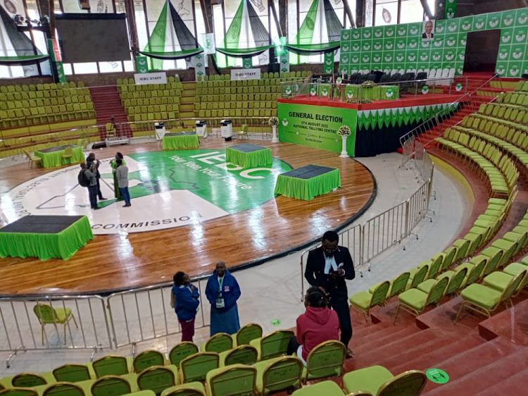 National tallying centre at Bomas of Kenya in Nairobi