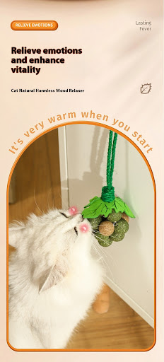 Title 1, Mint Grape Cluster Teaser Molar Cat Toy — Clean...