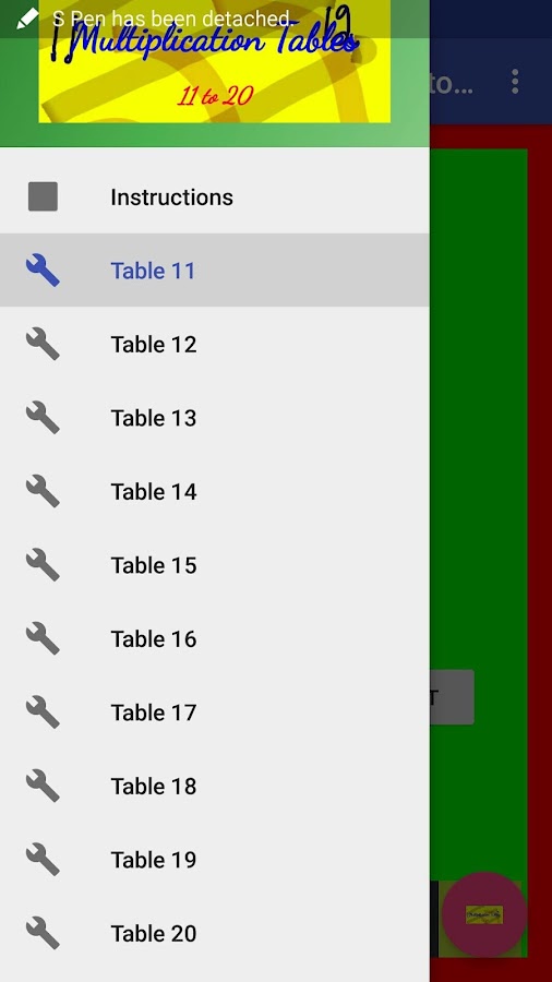 Worksheet Table Of 11 To 20 multiplication tables 11 to 20 android apps on google play screenshot