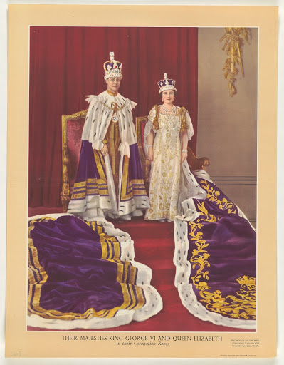Their Majesties King George Vi and Queen Elizabeth in Their Coronation Robes