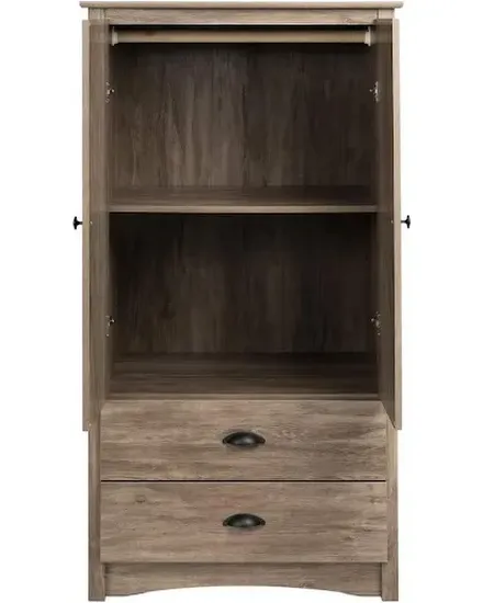 Farmhouse Armoire Portable Closet 22