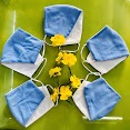 Combo 5 khẩu trang vải cotton cao cấp mềm mại thoáng khí
