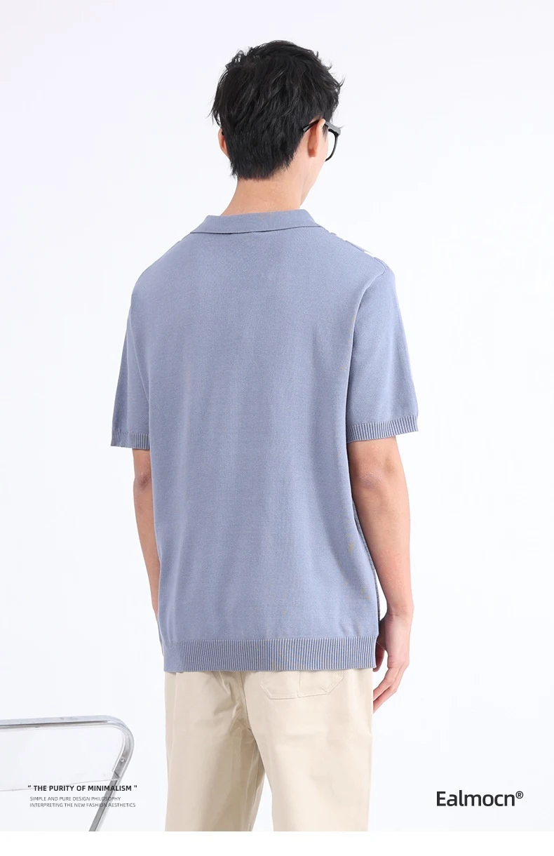 Title 12, Premium Ice Silk Short Sleeve Shirt, High-Grade...