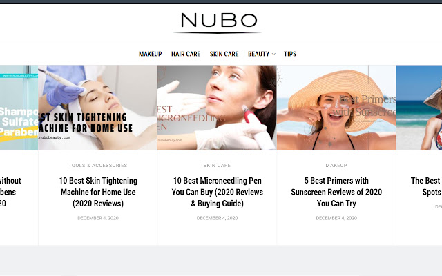 Nubo Beauty chrome extension