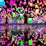 teamLab Borderless in Tokyo in Tokyo, Japan 