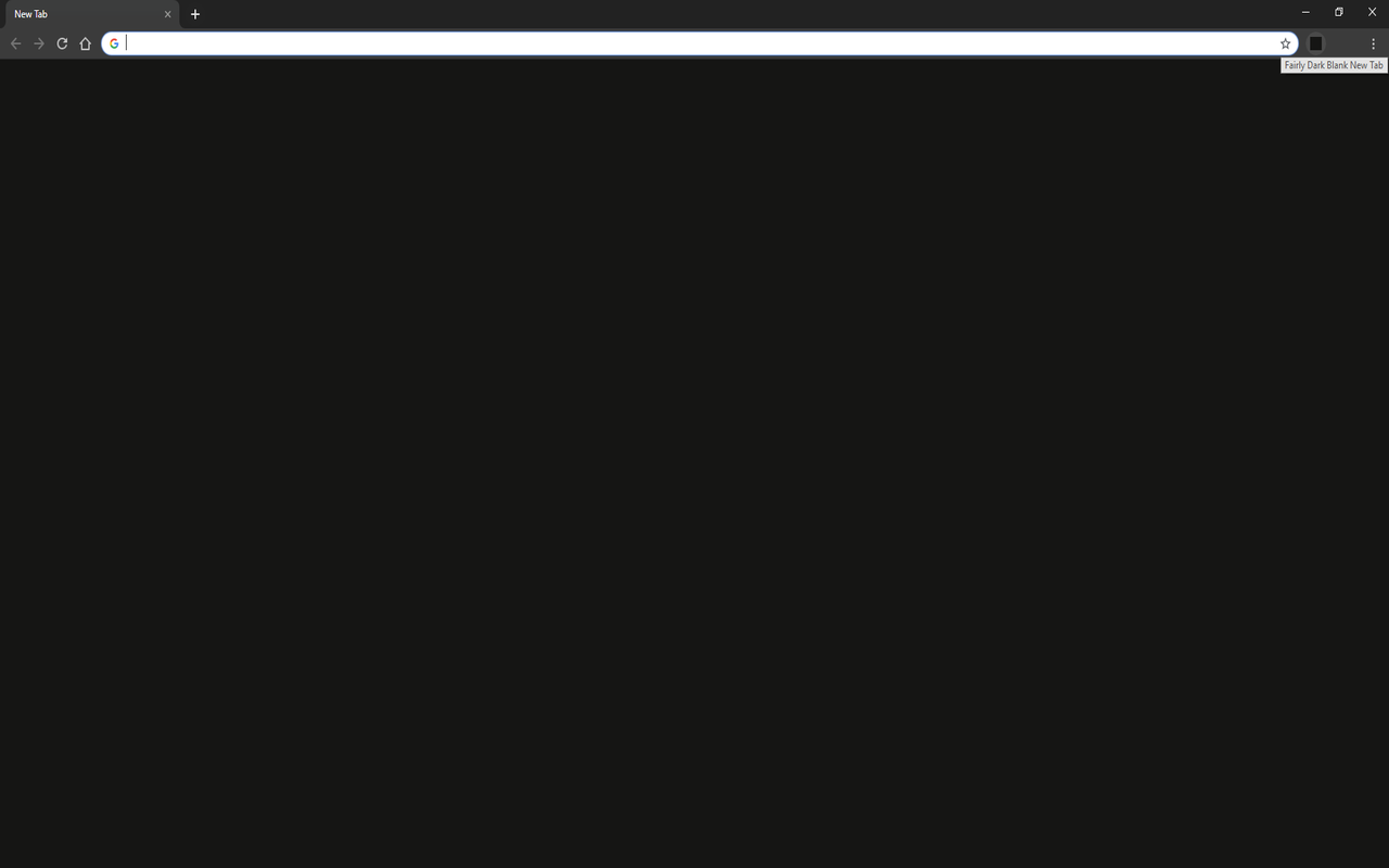 Fairly Dark Blank New Tab Preview image 3