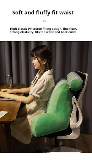 Title 6, Cartoon Ice Silk Latex Lumbar Support Pillow fo...