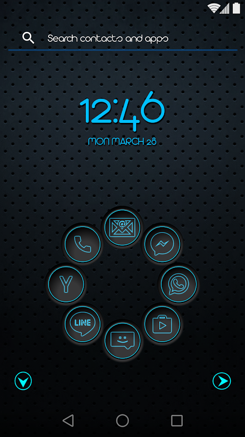 Android application Smart Launcher Neon (Full) screenshort