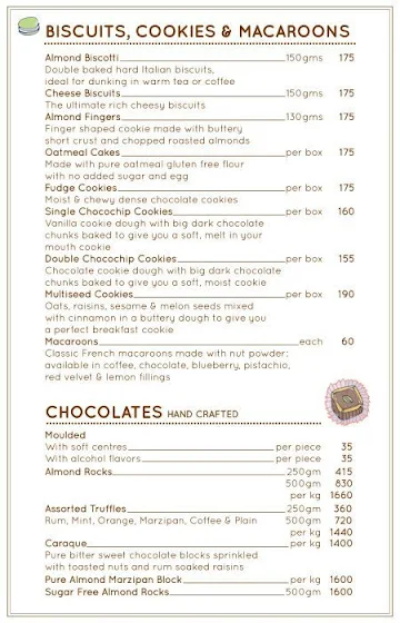 Theobroma menu 