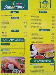 Sundarams menu 2