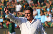 Rassie Erasmus, coach of South Africa during the 2018 Rugby Championship match between South Africa and New Zealand at Loftus Stadium, Pretoria on 06 October 2018.