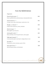 Nazm & Dhuaan- Hotel WOW menu 8