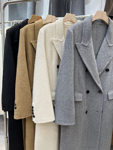 Title 9, Mens Double-Breasted Reversible Wool Overcoat