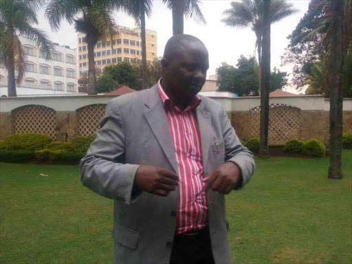 National Parents Association Nicholas Maiyo speaks to the press in Eldoret, Uasin Gishu county, on September 23, 2017. /MATHEWS NDANYI