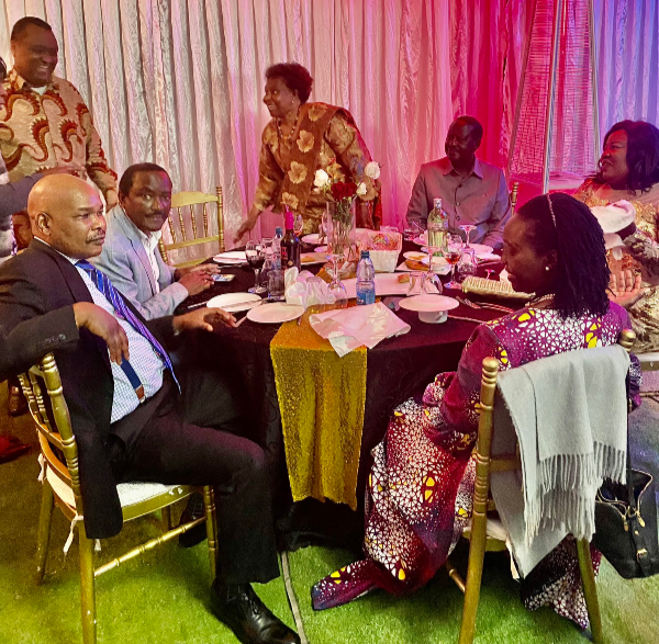 Azimio principals and spokesperson Makau Mutua at Narc Kenya leader Martha Karua's 65th birthday party on September 22,2022.