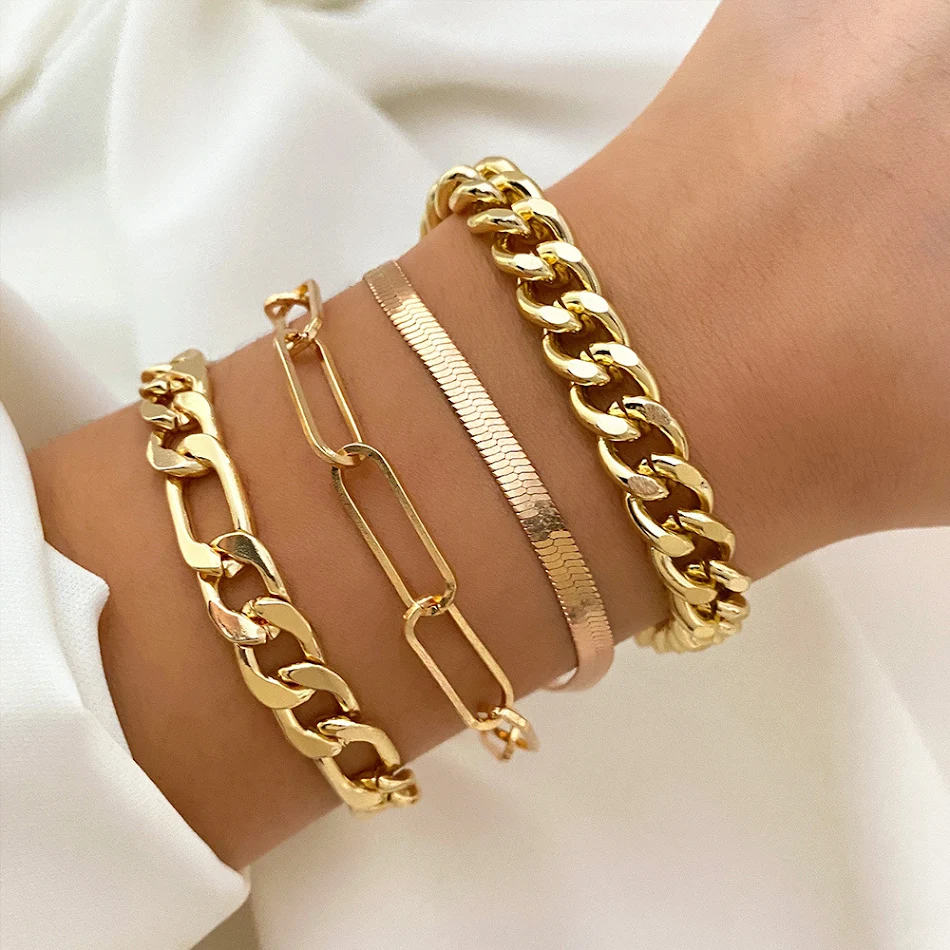 Vintage Metalen Armband Set Dames Heren, Stijlvolle Accessoire voor Elke Gelegenheid, Tijdloos Ontwerp, Perfect Cadeau.