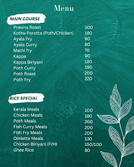 Kerala Cafe menu 3