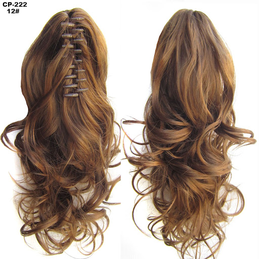 Title 23, Long Wave Ponytail Hairpiece Gray Hair Clip In ...