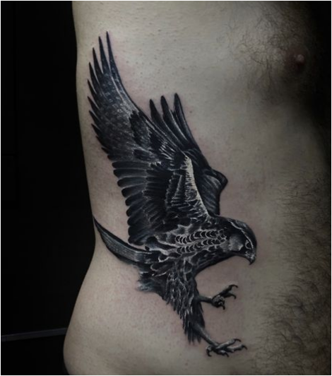 Eagle Guy Rib Tattoos