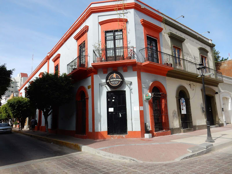 A street corner in Old Mazatlan, Mexico. 