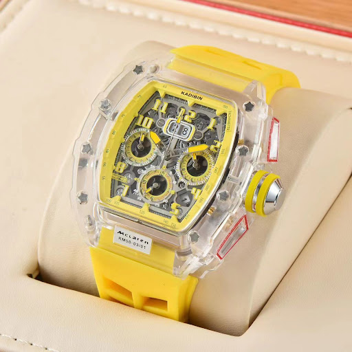 Title 5, Transparent Six-hand Running Second Rotating Ch...