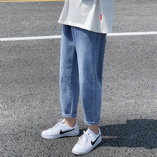 Title 2, Mens Jeans Autumn and Winter Loose Straight Ha...