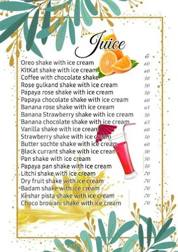 Pinkcity Juice menu 