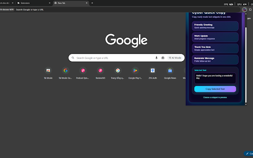 Cyber Quick Copy screenshot 1