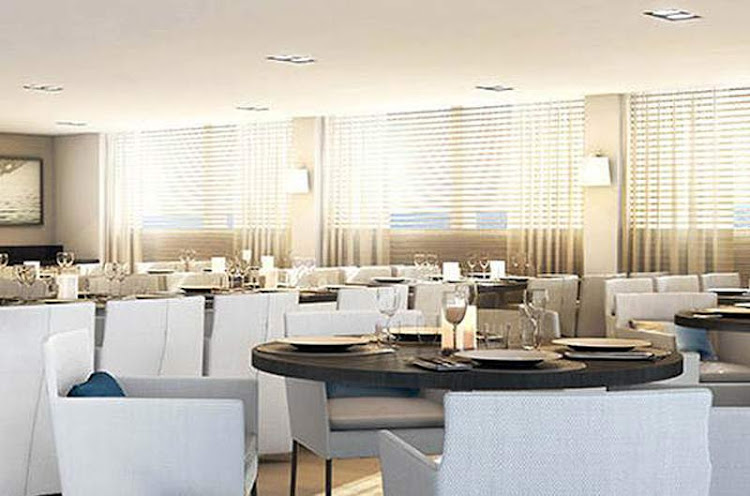 Dine in a casual, stylish setting aboard Ponant's Le Lyrial. 