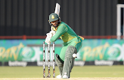 Temba Bavuma bats for South Arica in the third ODI against England at the Diamond Oval in Kimberley on February 1 2023. 