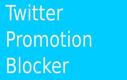 Twitter Promotion Blocker small promo image