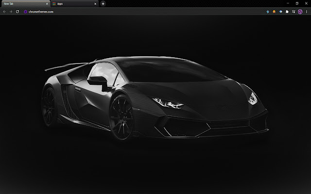 Matte Black Lamborghini chrome extension