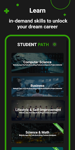 Screenshot Student Path - Online Learning