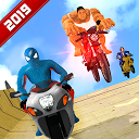 تنزيل Super Hero Bike Mega Ramp 3 التثبيت أحدث APK تنزيل