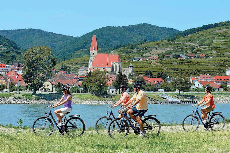  AmaSerena offers guests the option for bicycle excursions on scenic itineraries.