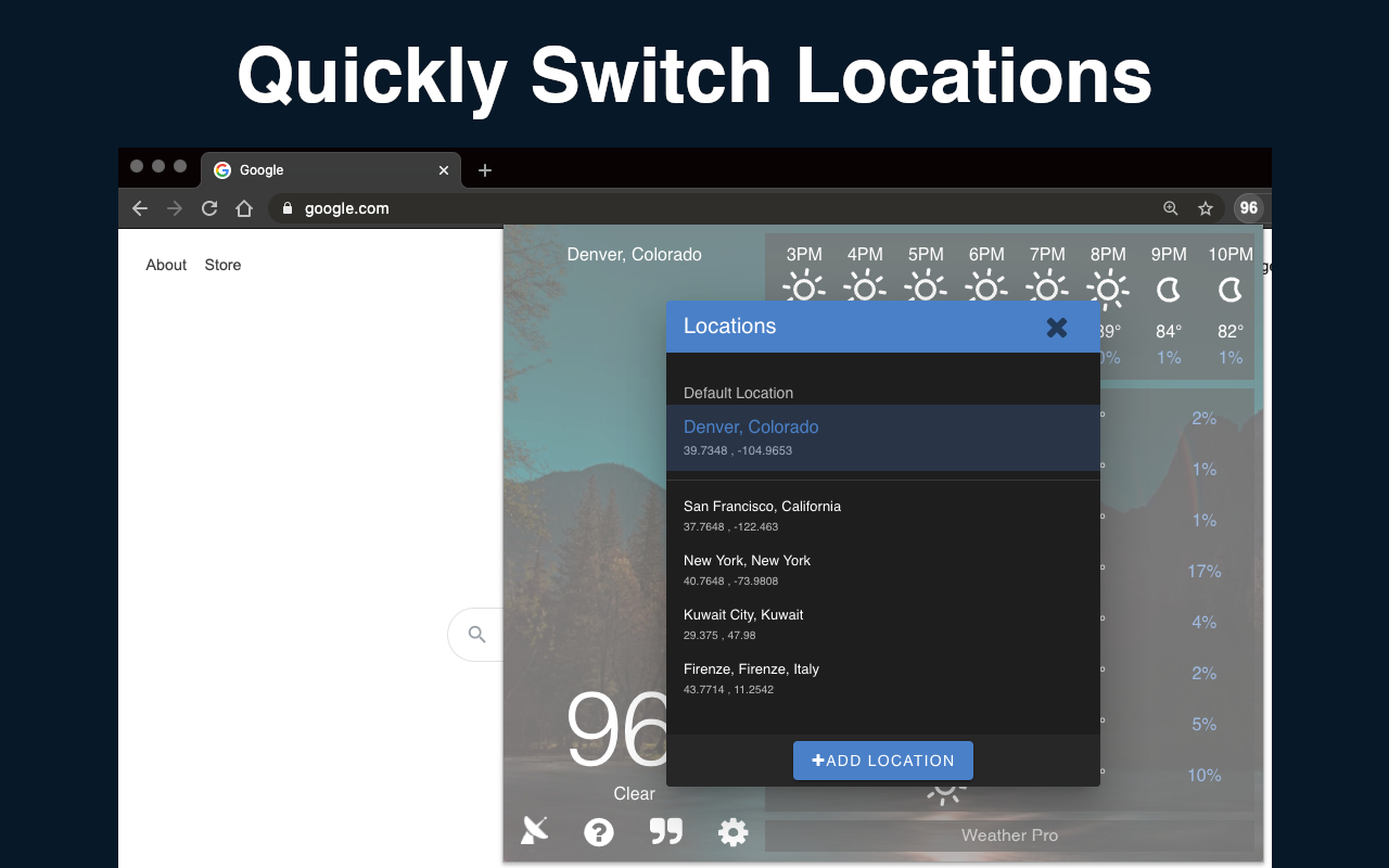Weather Chrome Extension Image 5