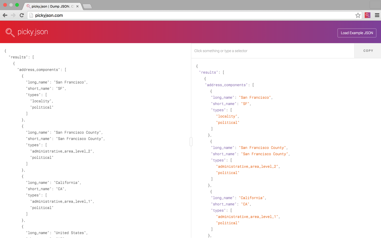 PickyJSON Preview image 1