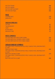 House Of Currys menu 1