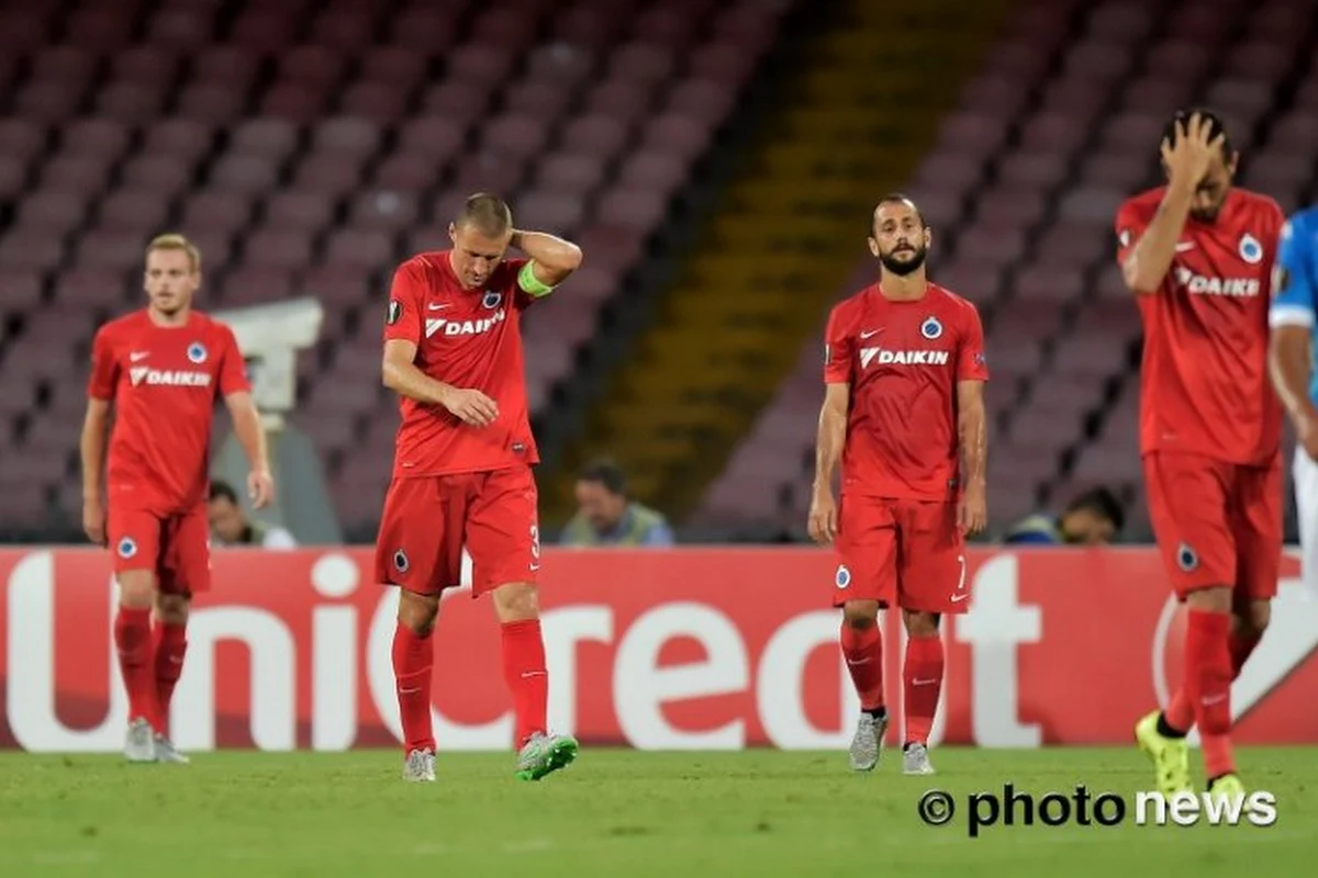 Le Club de Bruges ramasse un score de forfait à Naples !