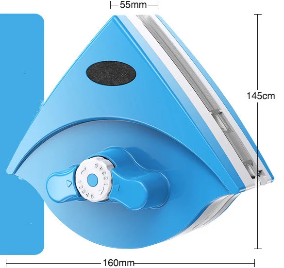 Double-sided Magnetic Glass Wiper Triangular, effortlessly cleans windows and glass surfaces, making cleaning easier and
