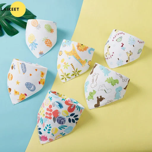 2023 Adjustable Printing Pet Dog Puppy Cat Neck Scarf Bandana Collar Neckerchief Dog Accessories Cleaning Towel Cotton C