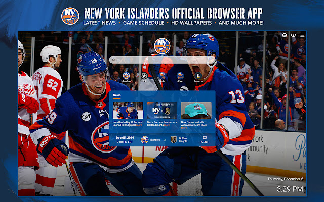 New York Islanders Official Browser App