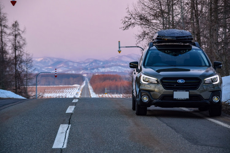 レガシィ アウトバックの北海道　十勝・春の直線まつり 開催中・直線×愛車・discover_ct・discoverステッカーに関するカスタム事例の投稿画像1枚目