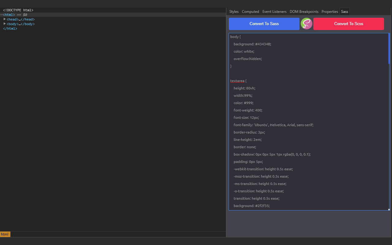 Css to SCSS or SASS Converter Preview image 3